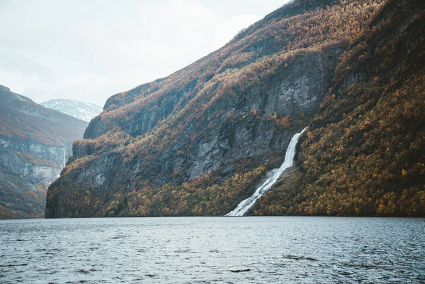 The fjord of Geiranger in west Norway - Zdjęcie, obraz