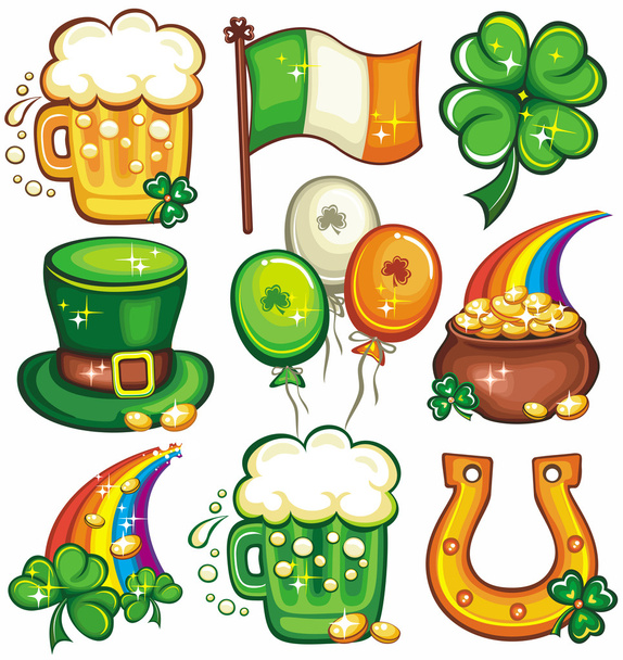 St. Patricks Day conjunto de ícones série 2
 - Foto, Imagem