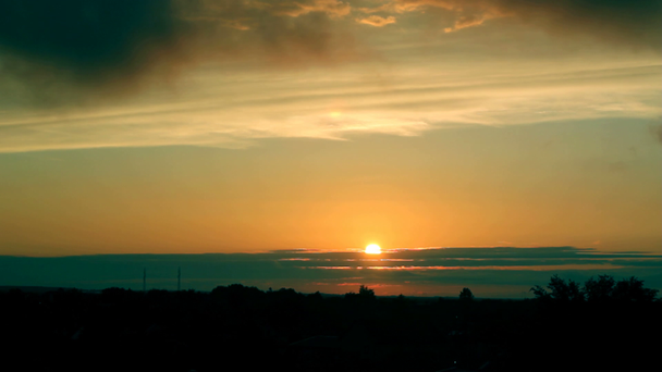 schöner Sonnenuntergang - Filmmaterial, Video
