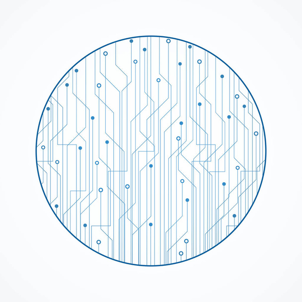 Fondo de tecnología abstracta, patrón de placa de circuito azul
 - Vector, imagen