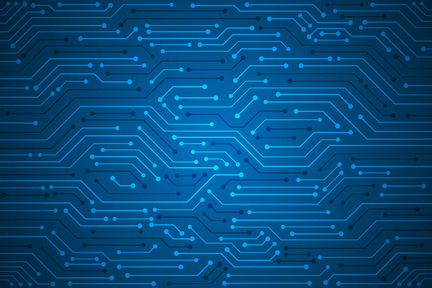 Аннотация Technology Background, blue circuit board pattern
 - Вектор,изображение