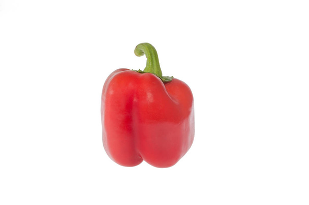 Red Bell pepper isolated on white background - Fotó, kép