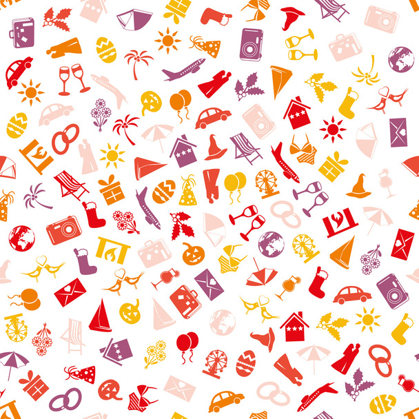holiday and events seamless pattern - Vecteur, image