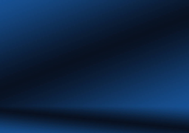 Gradiente Azul fundo abstrato. Azul escuro liso com vinheta preta Studio - Foto, Imagem