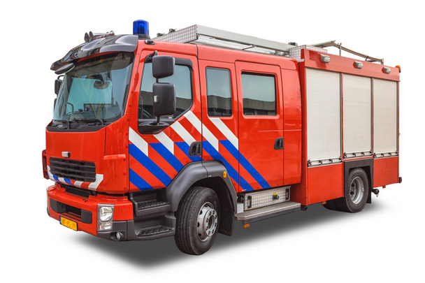 Motore antincendio isolato su bianco
 - Foto, immagini