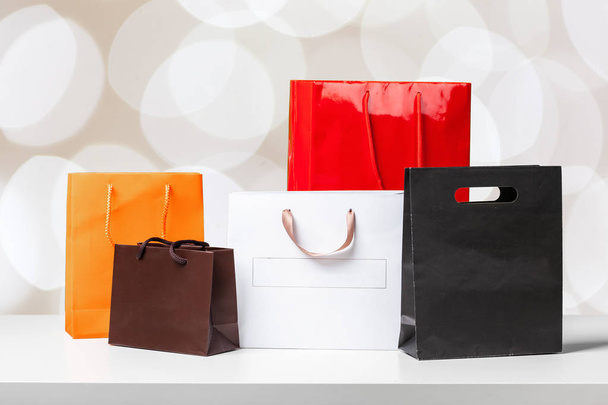 close up of paper Shopping bags - Fotografie, Obrázek
