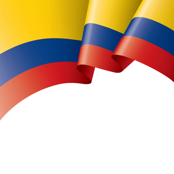 Прапор Колумбії, зображення на білому тлі - Вектор, зображення