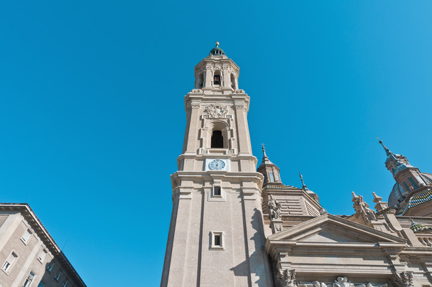 La Seo Cathedral at Zaragoza, Spain - Fotoğraf, Görsel