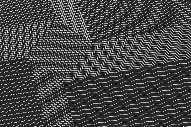 Perspektive, architektonischer Hintergrund mit diagonalen Linien. Vektor-Horizontalbanner mit 3D-Linien, geometrischem Hintergrund - Vektor, Bild