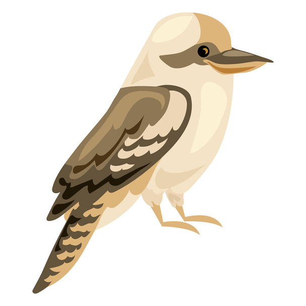 Brown bird icon, cartoon style - Vector, Image