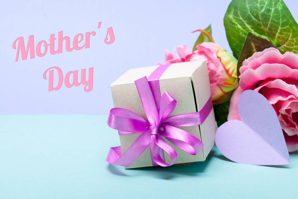 Happy Ημέρα της μητέρας ευχετήρια κάρτα πρότυπο - Φωτογραφία, εικόνα