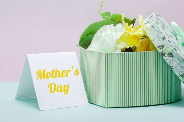Happy Mothers Day greeting card template - Zdjęcie, obraz