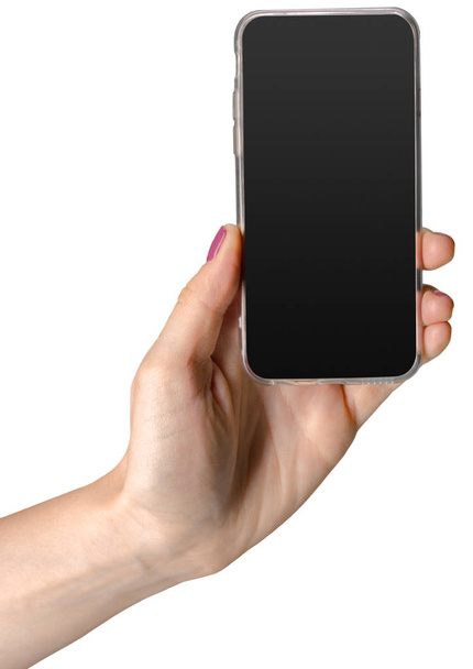 mobile phone isolated on white background - Photo, Image