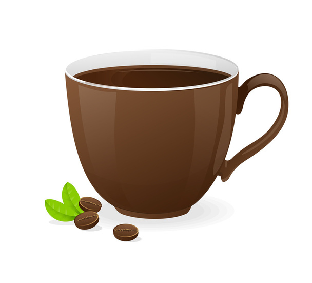 Vector marrom xícara de café
 - Vetor, Imagem