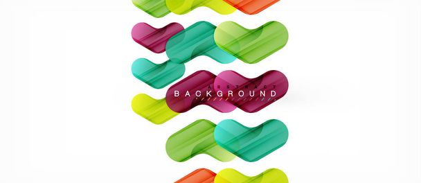 Colorful glossy arrows abstract background - Vector, Image