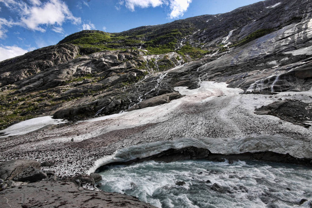 The beauty of Norway's summer Norwegian landscape - Фото, изображение
