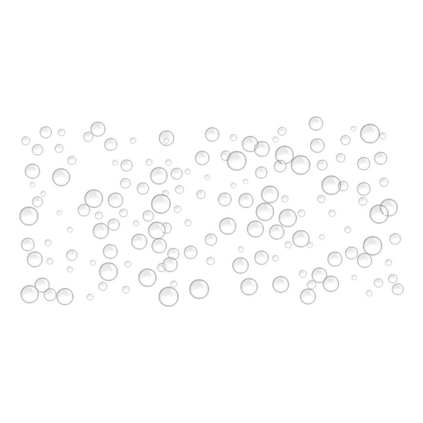 Onderwater bubbels pictogram, realistische stijl - Vector, afbeelding