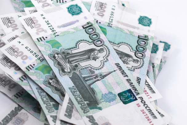 1000 ロシア ルーブル紙幣 - 写真・画像