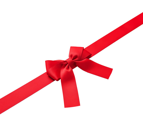Gift bow for a gift on a white background. - 写真・画像
