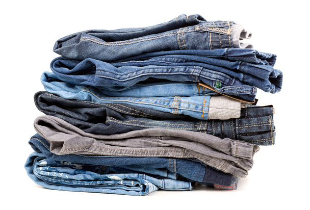 Stack of jeans - Foto, Bild