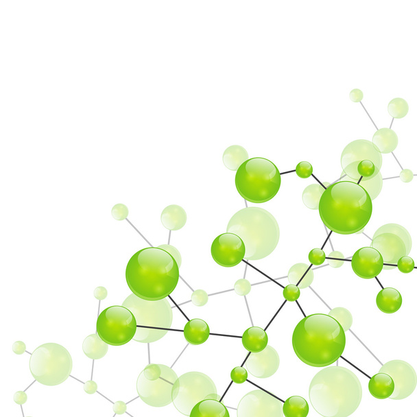 molecuul achtergrond - Vector, afbeelding