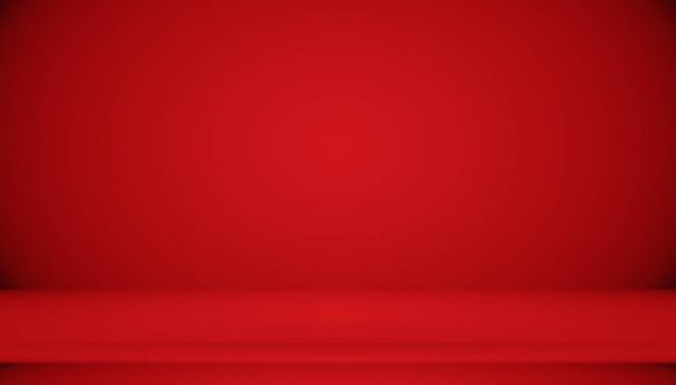 Abstraktní červené pozadí vánoční Valentines layout design, studio, pokoj, webové šablony, obchodní zpráva s hladkým kruhem gradient barva - Fotografie, Obrázek