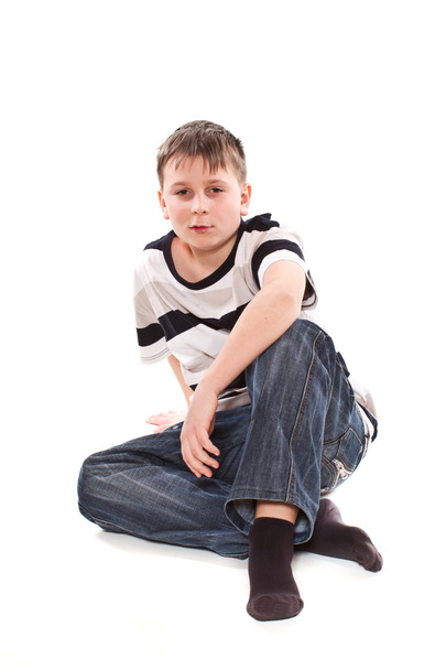 boy sitting on the floor - Photo, image
