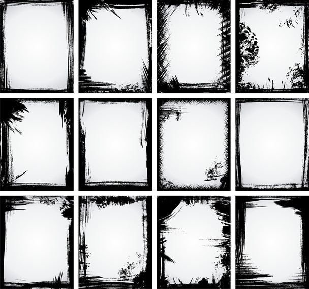 Colección Grunge Frame
 - Vector, imagen
