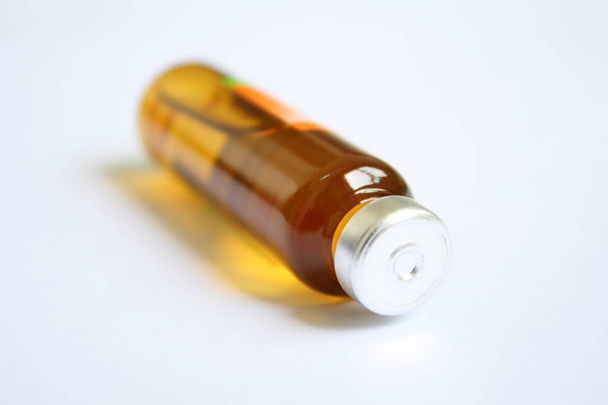 Closeup brown pill bottle - Photo, Image