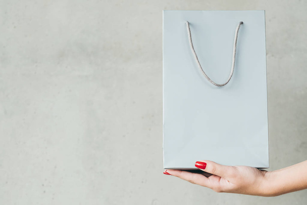 shopping addiction consumerism bag woman hands - Fotografie, Obrázek