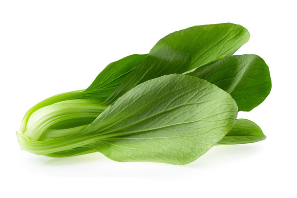 Bok choy cabbage isolated on white background. - Фото, изображение