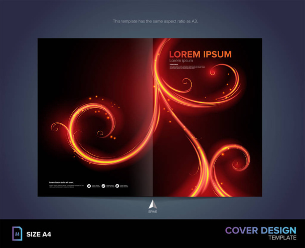 Flaming Ivy Cover in Vector - Vector, Image