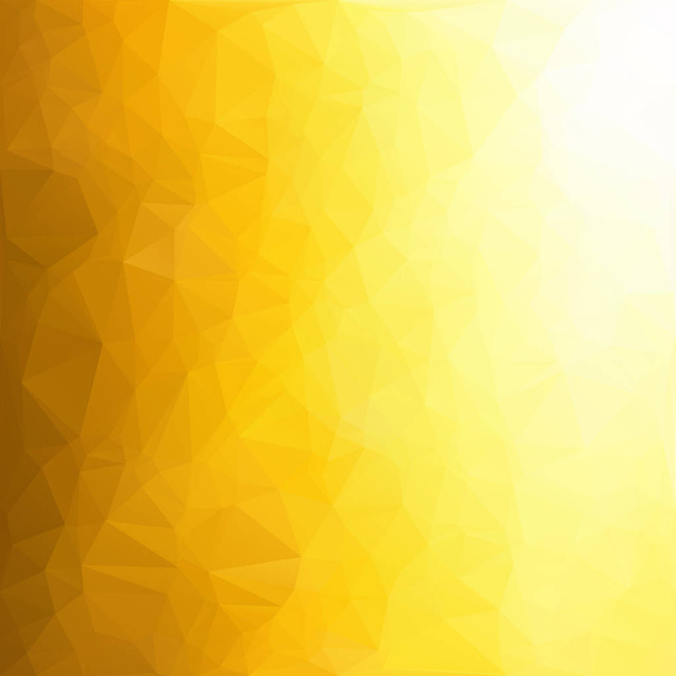 Yellow Polygonal Mosaic Background, Creative Design Templates - Vector, Image