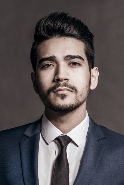 Young attractive man in a suit. Toned - Foto, immagini
