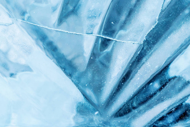 Ice background with an abstract pattern - Foto, Imagen
