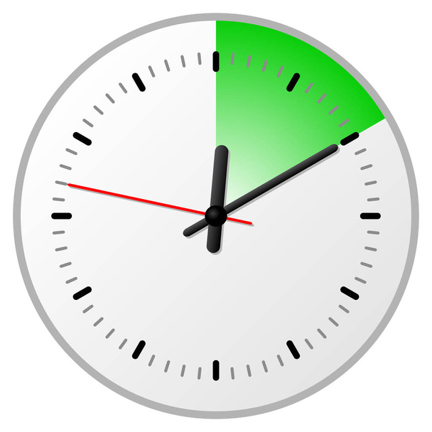 illustration vectorielle d'une minuterie avec 10 (dix) minutes
 - Vecteur, image