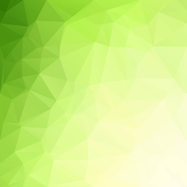 Groene veelhoekige mozaïek achtergrond, creatieve design sjablonen - Vector, afbeelding