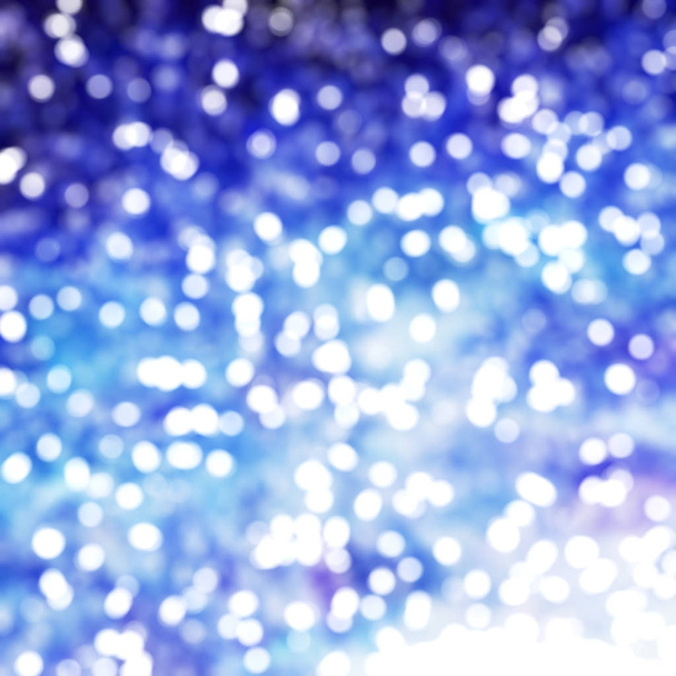 Desfocado Único Abstrato Azul Bokeh Luzes festivas
 - Foto, Imagem