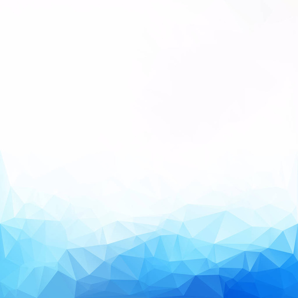 blauwe veelhoekige mozaïek achtergrond, creatieve design sjablonen - Vector, afbeelding