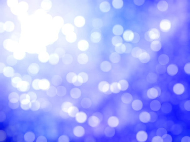 Lumières festives Bokeh bleues abstraites uniques déconcentrées
 - Photo, image