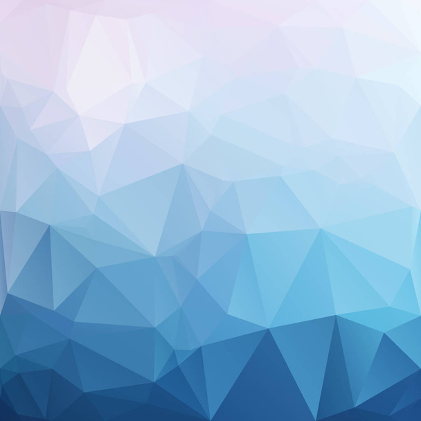 fondo de mosaico poligonal azul, plantillas de diseño creativo - Vector, imagen