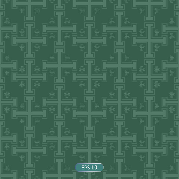 Background from metallic green cross - Vetor, Imagem