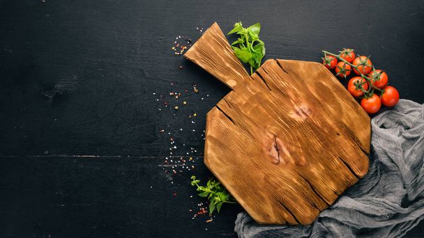 Food Background. Cooking. On the old background. Free copy space. Top view. - Photo, image