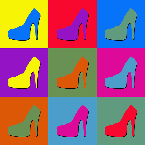 Pop art shoes - Photo, Image