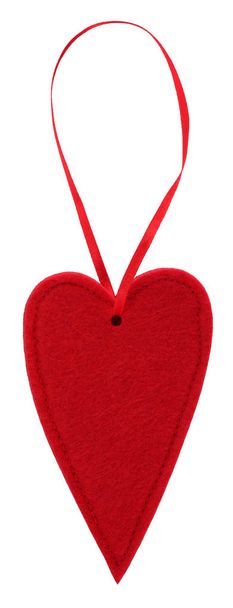 Závěsná dekorace srdce červená - Fotografie, Obrázek