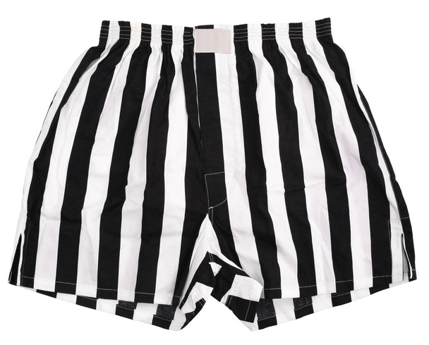 Zwart gestreepte boxer shorts - Foto, afbeelding