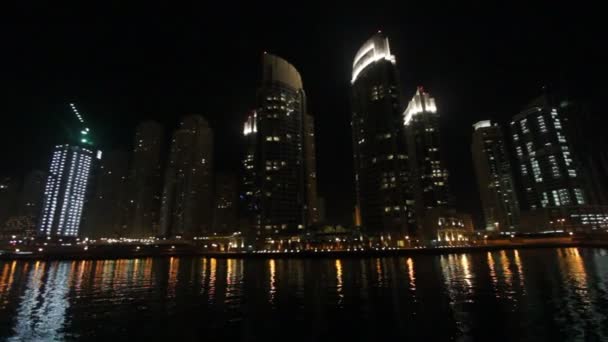 Dubai Marina 's nachts - Video