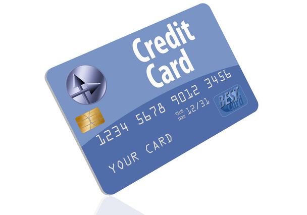 Here is a generic, mock (safe to publish) credit card. This is an illustration. - Foto, afbeelding