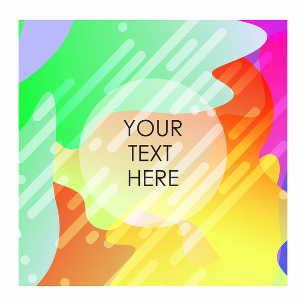 Colorful background with typography design vector - Vector, imagen