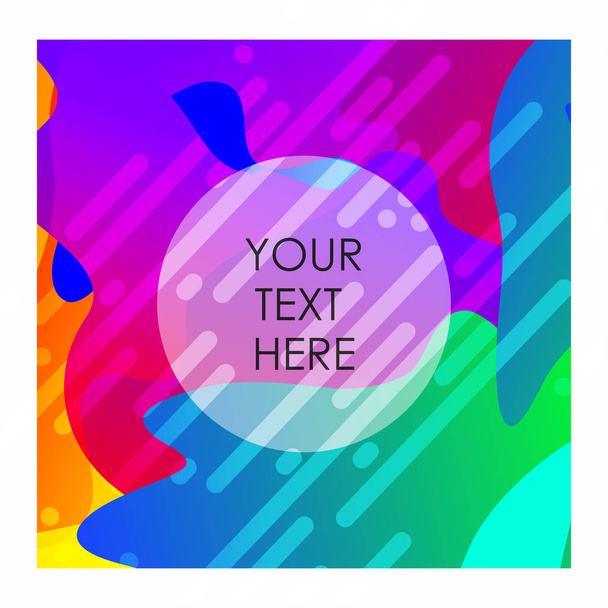 Multicolor background with typography vector - Vector, afbeelding
